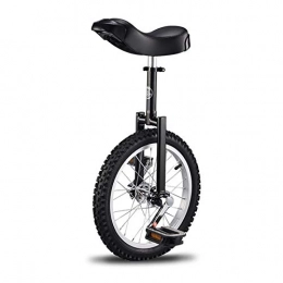 AHAI YU Bike AHAI YU Competition Unicycle Balance Sturdy 16 Inch Unicycles For Beginner / Teenagers, With Leakproof Butyl Tire Wheel Cycling Outdoor Sports Fitness Exercise Health (Color : BLACK)