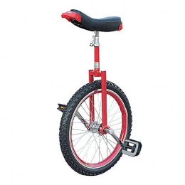AHAI YU Unicycles AHAI YU Competition Unicycle Balance Sturdy 24 / 20 / 18 Inch Unicycles For Beginner / Teenagers, With Leakproof Butyl Tire Wheel Cycling Outdoor Sports Fitness Exercise Health (Color : RED, Size : 20INCH)