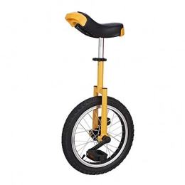 AHAI YU Unicycles AHAI YU Tire Wheel Cycling, Female / Male Teen / Child Outdoor Unicycle, Comfortable Seat & Skidproof Wheel, Easy to Operate (Color : YELLOW, Size : 18")