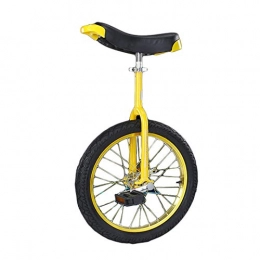 AHAI YU Bike AHAI YU Yellow Unicycle Bicycle, 16″ / 18″ / 20″ / 24″ Wheel Unicycle Non-slip Leakproof Tire, Outdoor Sports Fitness Exercise Health (Size : 16")