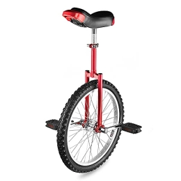 AW  AW 20" Inch Wheel Unicycle Leakproof Butyl Tire Wheel Cycling Outdoor Sports Fitness Exercise Health Red