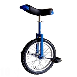 AZYQ Bike Azyq 18" Wheel Unicycle with Alloy Rim, Adjustable Bike Cycle Balance for Beginner Kids / Boys / Girls, Best Birthday Gift, 4 Colors Optional, Blue