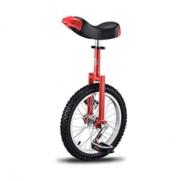 BHDYHM Unicycles BHDYHM 16 Inch Wheel Unicycle Leakproof Butyl Tire Wheel Cycling Outdoor Sports Fitness Exercise Health, Red