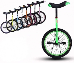  Unicycles Bike Unicycle 18" Inch Wheel Unicycle Leakproof Butyl Tire Wheel Cycling Outdoor Sports Fitness Exercise Health For Kids & Beginners, 8 Colors Optional