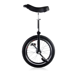  Unicycles Black Unicycle Acrobatic Bicycle Balance Car Competitive Single Wheel Bicycle Adult Fitness Walking Tool For Men Teens Boy Rider (Color : Black, Size : 18Inch) Durable