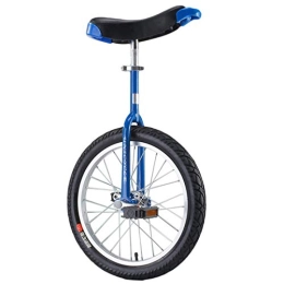  Unicycles Blue 16" / 18" Unicycle For Kids Boys Girls, 20" / 24" Bicycle For Teenagers / Adults / Tall People, One Wheel Bike With Steel Frame & Alloy Rim (Color : Blue, Size : 16") Durable