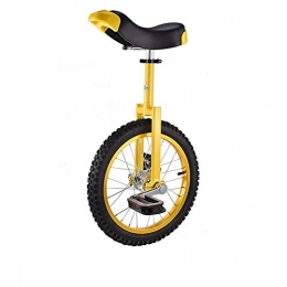 Booq Unicycles BOOQ 16" Wheel Trainer Unicycle Skidproof Butyl Mountain Tire Balance Cycling Exercise (Color : Yellow)