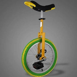 Booq Unicycles BOOQ 16" Wheel Trainer Unicycle Skidproof Butyl Mountain Tire Balance Cycling Exercise Yellow