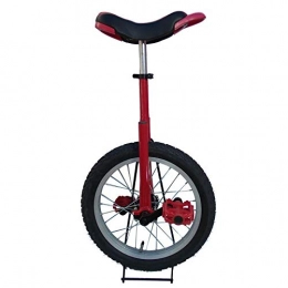Booq Unicycles BOOQ Adjustable Unicycle 16 Inch Balance Exercise Fun Bike Cycle Fitness (Color : Red)