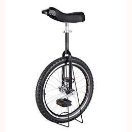  Unicycles Boy Girls Unicycle Bike With 16" / 18" / 20" / 24" Wheel, Adults Big Kids Unisex Adult Beginner Yellow Unicycles, Load 150Kg / 330Lbs (Color : Black, Size : 40Cm(16Inch)) Durable