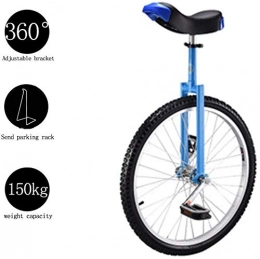 BUDBYU Unicycle, Adjustable Bike Trainer 2.125" Wheel Skidproof Tire Cycle Balance Use For Beginner Kids Adult Exercise Fitness Fun 24