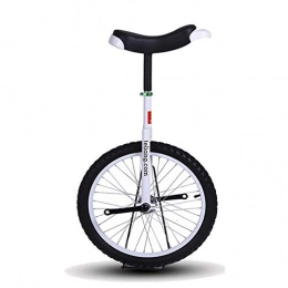 DFKDGL Unicycles DFKDGL 16" / 18" Excellent Unicycles Balance Bike for Kids / Boys / Girls, Larger 20" / 24" Freestyle Cycle Unicycle for Adults / Man / Woman, Best Birthday Gift (Color, White, Size, 18 Inch Wheel. Unicycl