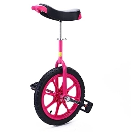 DWXN Unicycles DWXN Pink Unicycle Cycling Outdoor Sports Fitness Exercise Health Competition Single Wheel Bike Balance Bike Easy Adjustable Seat 16inch Pink