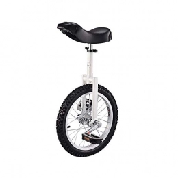 EEKUY Unicycles EEKUY Unicycle for Kids, Height Adjustable One Wheel Bike Maximum Load 150 Kg 16 Inch Anti-Slip Balance Exercise Sports Bicycle, White