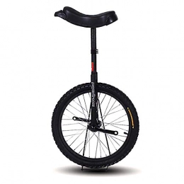 SJSF L Unicycles Extra Large 24 Inch Adults Unicycle for Tall People Height From 160-190Cm (63"-77"), Black, Heavy Duty Steel Frame And Alloy Rim