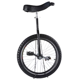 FMOPQ Unicycles FMOPQ 16 / 18 Inch Kids Unicycle for Girls / Boys with Knurled Non-Slip Seat Tube Tire Balance Cycling Best Birthday Gift (Color : Black Size : 18")