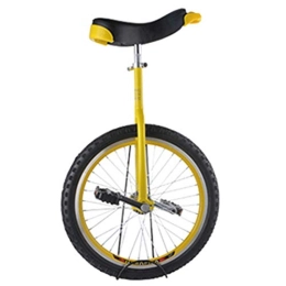 FMOPQ Unicycles FMOPQ 16' / 18'Wheel Girl's Unicycle for 7 / 8 / 9 / 10 / 12 Years Old Child / Beginner One Wheel Bike with Skidproof Leakproof Tire Red / Yellow (Color : B Size : 16 INCH Wheel)