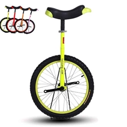 FMOPQ Unicycles FMOPQ 16' / 18'Wheel Unicycles for 9-15 Year Old Kids / Girl / Beginner Large 20 Inch One Wheel Bike for Adults / Women / Mom Best Birthday Gift (Color : Yellow Size : 16 INCH Wheel)