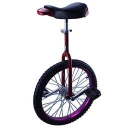 FMOPQ Bike FMOPQ 16 / 18inch Wheel Unicycles for Kids 20 / 24inch Adults Female / Male Teen Balance Cycling Bike Fitness Safe Comfortable (Color : Purple Size : 16")