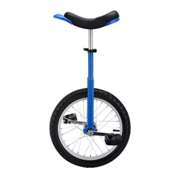 FMOPQ Unicycles FMOPQ 18 / 20 Inch Wheel Unicycle for Men / Women / Big Kids Adjustable Skidproof Tire Balance Cycling Exercise Fun Bike Cycle Fitness (Color : Blue Size : 18")