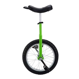 FMOPQ Unicycles FMOPQ 18 / 20 Inch Wheel Unicycle for Men / Women / Big Kids Adjustable Skidproof Tire Balance Cycling Exercise Fun Bike Cycle Fitness (Color : Green Size : 18")