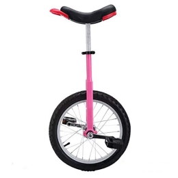FMOPQ Bike FMOPQ 18 / 20 Inch Wheel Unicycle for Men / Women / Big Kids Adjustable Skidproof Tire Balance Cycling Exercise Fun Bike Cycle Fitness (Color : Pink Size : 18")
