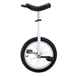 FMOPQ Bike FMOPQ 18 / 20 Inch Wheel Unicycle for Men / Women / Big Kids Adjustable Skidproof Tire Balance Cycling Exercise Fun Bike Cycle Fitness (Color : White Size : 18")
