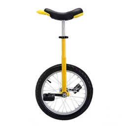 FMOPQ Unicycles FMOPQ 18 / 20 Inch Wheel Unicycle for Men / Women / Big Kids Adjustable Skidproof Tire Balance Cycling Exercise Fun Bike Cycle Fitness (Color : Yellow Size : 18")