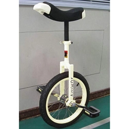 FMOPQ Bike FMOPQ 20 / 24 Inch Unicycles for Adults Big Wheel Unicycles White Uni Cycle One Wheel Bike for Men Woman Teens Boy Rider Best Birthday Gift (Color : White Size : 20 INCH Wheel)