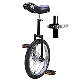 FMOPQ Unicycles FMOPQ 20" / 24" Wheel Unicycle Widened Tires Cycling for Fitness Exercise Single Wheel Balance Bicycle for Sports Travel Safe Comfortable (Color : Black Size : 20INCH)