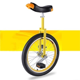 FMOPQ Unicycles FMOPQ 20 Inches Green Unicycle for Adult / Big Kids / Professionals 16 / 18 Inch Balance Bicycles Skidproof Mute Wheel Release Fun Exercise (Color : Yellow Size : 16INCH)