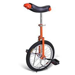 FMOPQ Unicycles FMOPQ 20" Wheel Unicycle Bike Big Kids / Adults Adjustable Seat Clamp Tire Wheel Cycling for Balance Cycling Exercise Safe Comfortable (Color : Orange)