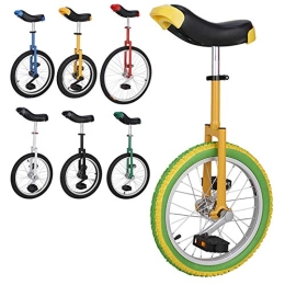 FMOPQ Unicycles FMOPQ Adult Bikes Unicycle 16" / 18" / 20" Balance Cycling Unicycle with Ergonomical Design Saddle for Travelling Acrobatics 150Kg Load (Size : 16INCH)