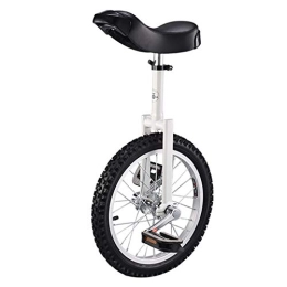 FMOPQ Bike FMOPQ Balance Bicycle Unicycle for Kids / Boys / Girls Beginner Uni Cycle with Ergonomical Design Quick Release Clamp -White (Size : 18INCH)