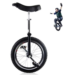 FMOPQ Bike FMOPQ Black(Kid 12 Year Olds) Balance Unicycle(20 / 24') Adults Trainer Professionals Bicycles Extra Thick Alloy Rim Outdoor Fitness (Size : 16INCH)