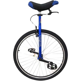 FMOPQ Unicycles FMOPQ Heavy Duty 28inch Wheel Unicycle for Adults / Super-Tall People(63"-77") / Trainer / Big Kids Extra Large Balance Cycling with Hand Brake Load 150kg / 330lbs (Color : Blue)