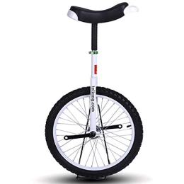 FMOPQ Large 24 'Unicycles for Adult/Big Kids/Men Teens Adjustable One Wheel Bike for Professionals -Best Load 150kg (Color : White)