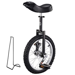 FMOPQ Unicycles FMOPQ Unicycle Cycling for Beginners / Professionals Kids / Adults / Teens Outdoor Exercise Bike with Stand Skidproof Tire Alloy Rim (Color : Black Size : 20INCH)