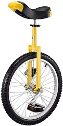GAODINGD Bike GAODINGD Unicycle for Adult Kids 20-inch Unicycle, Single-wheel Balance Bike, Suitable For 145-175CM Children And Adults Adjustable Height, Best Birthday, 5 Colors (Color : Yellow)