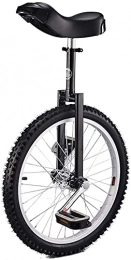 GAODINGD Bike GAODINGD Unicycle for Adult Kids 20 Inch Wheel Unicycle For Adults Teenagers Beginner, High-Strength Manganese Steel Fork, Adjustable Seat, Load-bearing 150kg / 330 Lbs (Color : Black)