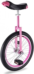 GAODINGD Bike GAODINGD Unicycle for Adult Kids Great Unicycle For Beginners Kids, 16" Wheel Skidproof Butyl Mountain Tire & Height Adjustable Comfortable Seat, Load-bearing 80kg (Color : Pink)
