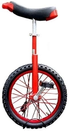 GAODINGD Bike GAODINGD Unicycle for Adult Kids Unicycle 16 / 18 / 20 Inch Single Round Children's Adult Adjustable Height Balance Cycling Exercise Red (Size : 16 inch)