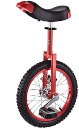 GAODINGD Bike GAODINGD Unicycle for Adult Kids Unicycle, 16 / 18 Inch Adjustable Height Balance Cycling Exercise Trainer Use For Kids Adults Exercise Fun Bike Cycle Fitness (Color : Red, Size : 18Inch)