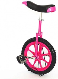 GAODINGD Bike GAODINGD Unicycle for Adult Kids Unicycle, Adjustable Bike 16 Wheel Trainer 2.125" Skidproof Tire Cycle Balance Use For Beginner Kids Adult Exercise Fun Fitness (Color : Red, Size : 16 inch)