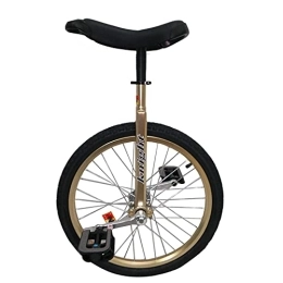 GAXQFEI Bike GAXQFEI 20" / 24" Gold Unicycle for Big Kid / Teen / Adults / Female / Male, for Fitness Exercise Beginner, Skid Proof Wheel Alloy Rim Bike, 20Inch