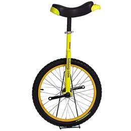 GJZhuan Unicycles GJZhuan Unicycle, Unicycles for Adults Beginner Bike Kids / Adults Trainer Skidproof Mountain Tire Wheel Trainer Unicycle Balance Cycling Exercise as Children Gifts (Color : Yellow, Size : 20inch)