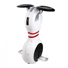 GREATY Unicycles GREATY Electric Unicycle, Power 350W Range 10km with Bluetooth Speaker, Electric Scooter, Foldable Seat and Pedal, Unicycle Scooter Unisex Adult, White