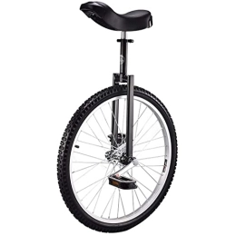 Gvqng Bike Gvqng Unicycle 24'', Adjustable Height, Stable Steel Frame Design, Unicycles for Adults, Leakproof Tire Wheel Cycling, for Outdoor Sports Fitness Exercise, Black, 24in