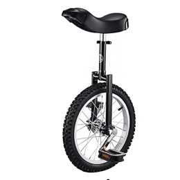 HTDXE Bike HTDXE Wheel Trainer Unicycle 16" / 18" / 20" / 24" Strong Steel Frame, Plastic Pedals Contoured Ergonomic Saddle Road Cycling for Men / Women / Big Kids, 18in