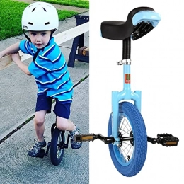 HWBB Bike HWBB 12 Inch Wheel Small Unicycles for Kids, for People 36" ~ 53" Tall, Mountain Exercise Balance Fitness Alloy Rim Unicycles (Color : Blue)